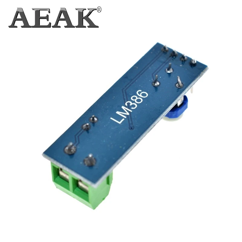 Модуль аудио усилителя AEAK LM386 200 раз 5 В 12 в входное сопротивление 10K|Интегральные
