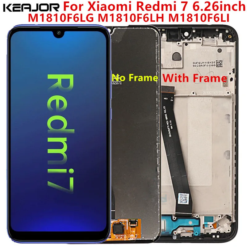 

For Xiaomi Redmi 7 LCD Screen Tested AAA Lcd Display+Touch Screen Replacement with Frame On For Xiaomi Redmi 7 M1810F6LG