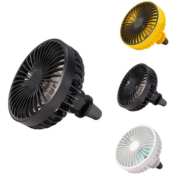 

Air Vent Mount Portable 360 degree rotation Car Fan 3 Speed USB Cooling Fan with Wire Control Switch Light For Car Air Outlet