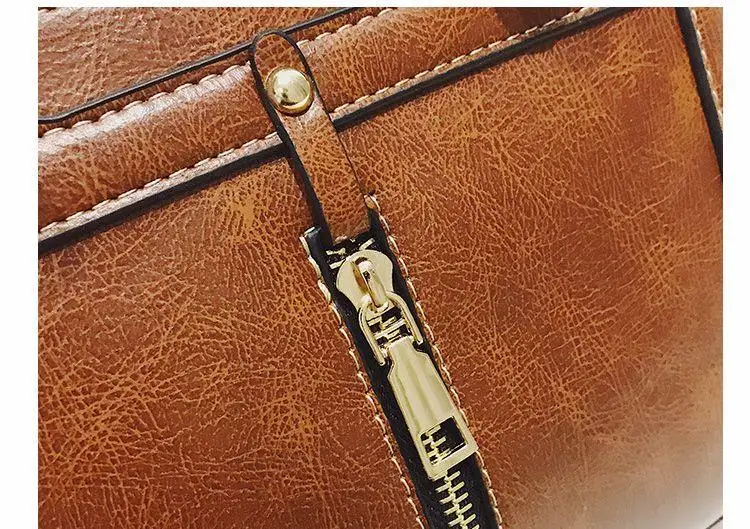 Winter New Top-Handle Bag for Women Brand PU Leather Handbag Retro Shoulder Messenger Bags Fashion Lady Tote Bag CJ1236