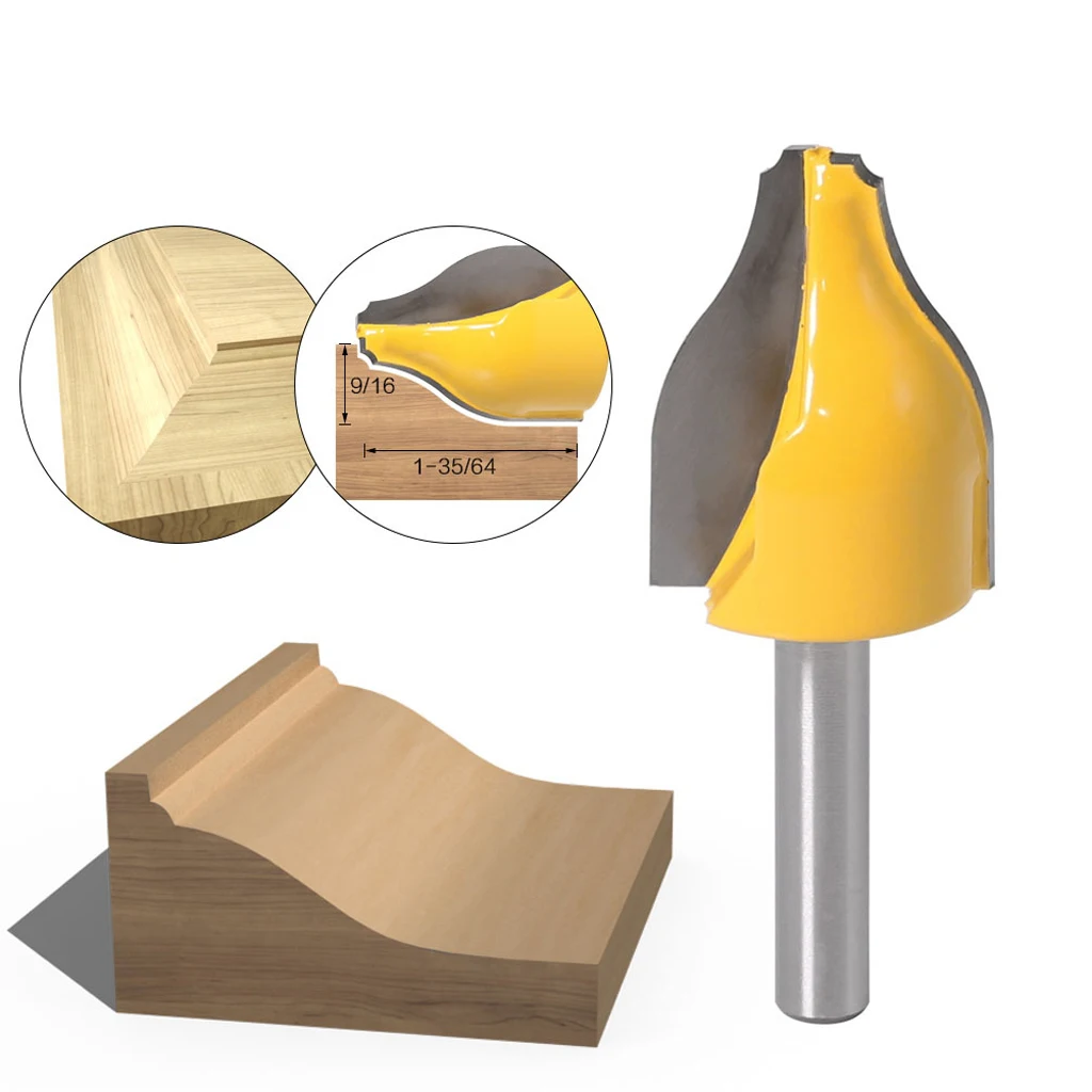 

8mm Shank Vertical Raised Panel Router Bit Woodworking Cutter Cutting Carving
