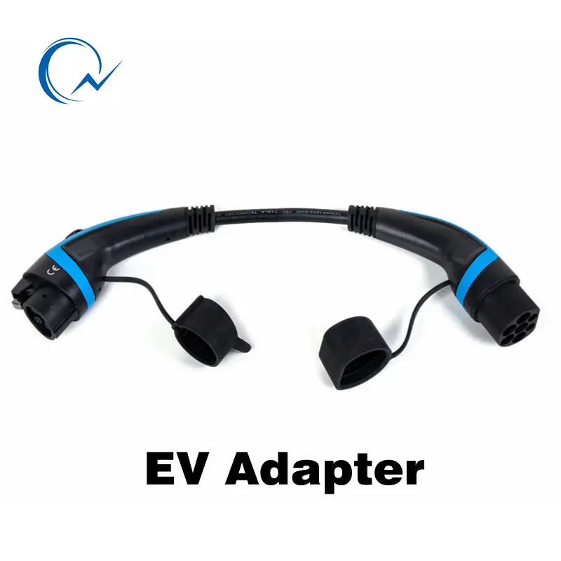 32A EV адаптер J1772 тип 1 к Тип 2 IEC62196 кабель для зарядки 0 5 м длиной расширения TUV/UL