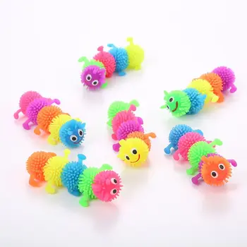 

Funny Cat Toy Simulation Caterpillar Rubber Puppy Tidy Home Chew Toy