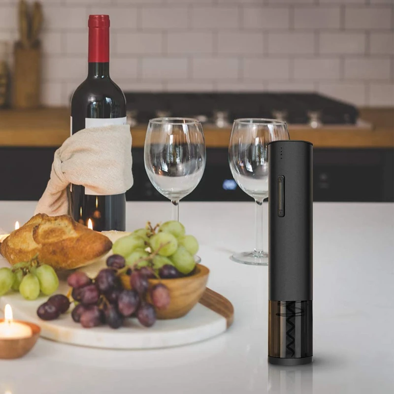 Электрический штопор для бутылок с фольга и usb-кабелем для зарядки, подходит для дома, США