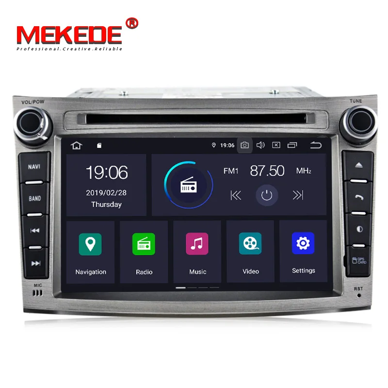 Best mekede HD 4+64G PX5 Android 9.0 car dvd player for SUBARU OUTBACK 200  1024*600  car dvd navigation radio video audio player car 3