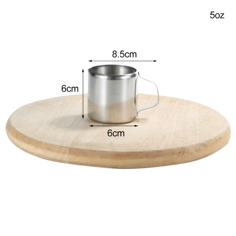 Portable Coffee Supplies Kitchen Cafe Stainless Steel Coffee Pull Flower Cup With Pointed Mouth Coffee Stencils For Cafe