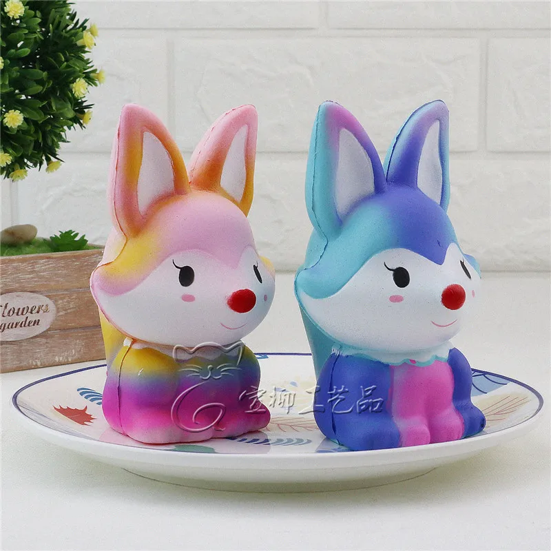 Милые Мультяшные животные лисы сжимаемые медленно восстанавливающие форму