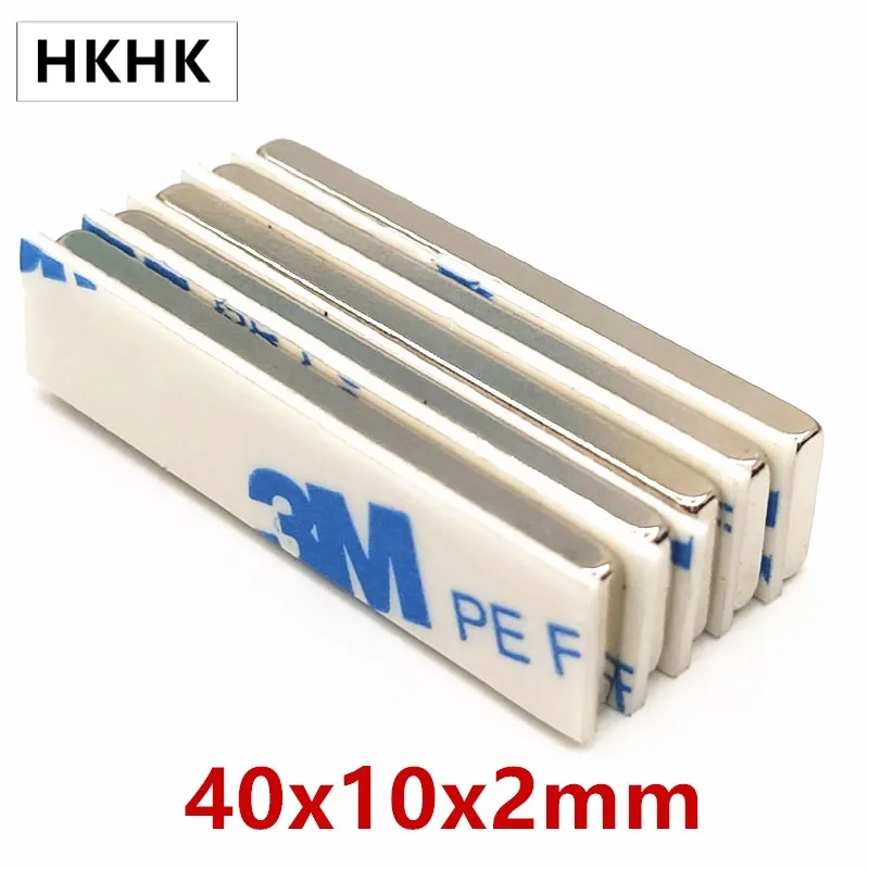 5 10 20 100 шт./лот магнит 40x10x2 мм сильный квадратный неодимовый редкоземельный 40*10*2