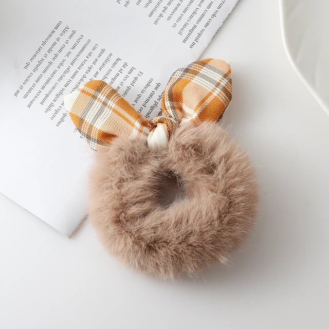 New Cute animal rabbit ear hair ring female rubber band elastic hair bands Korean headwear children hair Accessories ornaments style-7