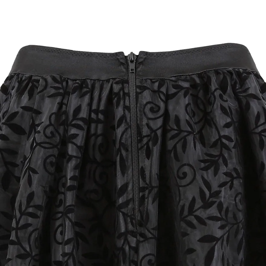 Women Gothic Floral Lace Ruffled Skirt Asymmetrical High Low Skirt Steampunk Pirate Skirts Halloween Costumes Plus Size 5