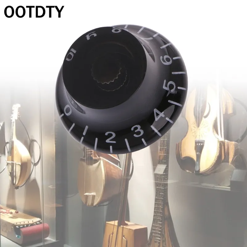 OOTDTY черный топ шляпа регулятор скорости ручки цифры для LP электрогитары