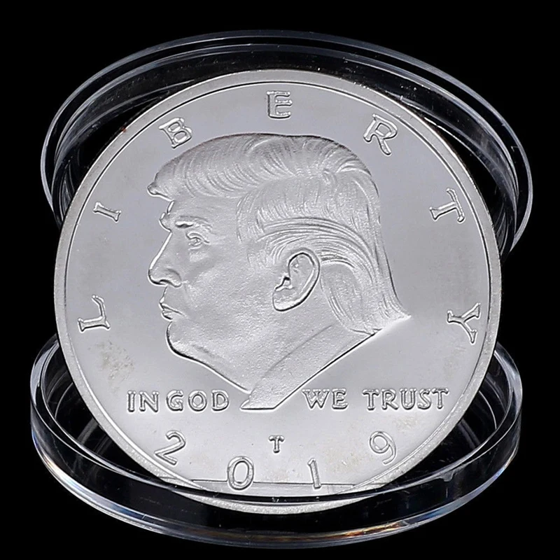 President Donald Trump Silver Plated Eagle Commemorative Coin