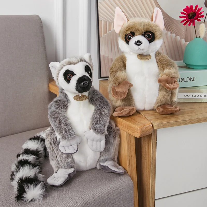 

24/27/30CM Cute Simulation Lemur Plush Dolls Lovely Soft Long Arm Monkey Wild Animals Pillow Nice Birthday Gift for Children