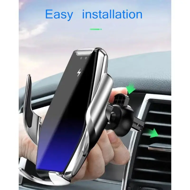 ONEWELL 1 шт. быстрое зарядное устройство для телефона автомобильное беспроводное зарядное устройство Qi зарядный держатель телефона на вентиляции
