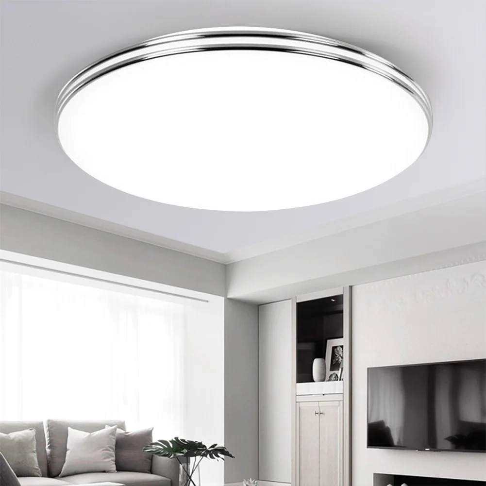 LED Ceiling Down Light Round Panel Wall Kitchen Bathroom Living Lamp 3 colors 