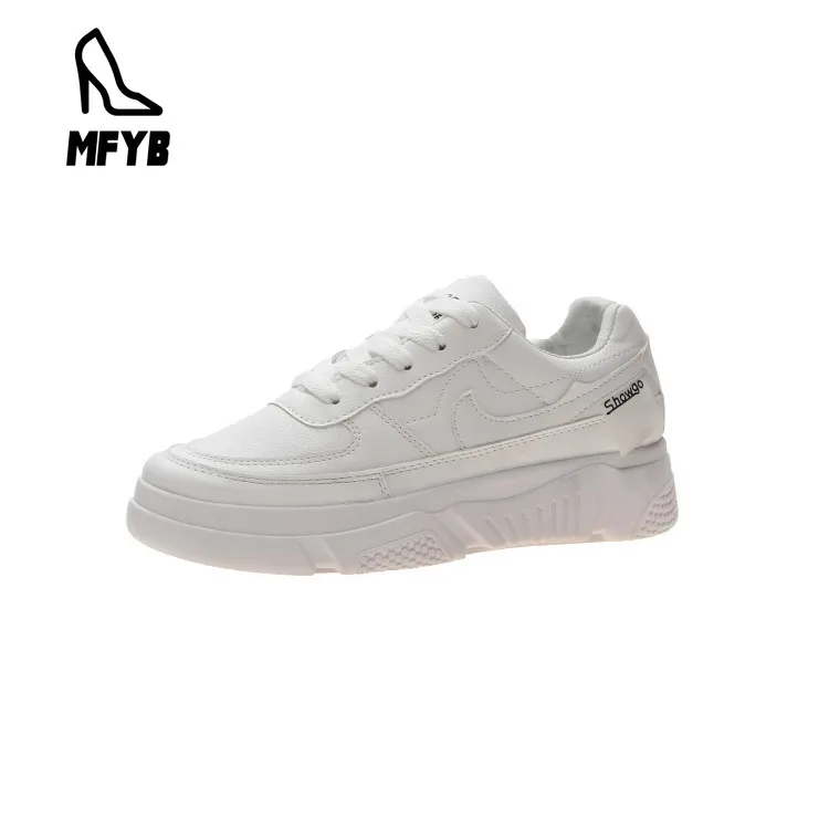 

MFYB Women's Vulcanized Shoes 2019 Autumn New Comfort Flat Student Shoes Sports Wind Cross Strap Single Shoes