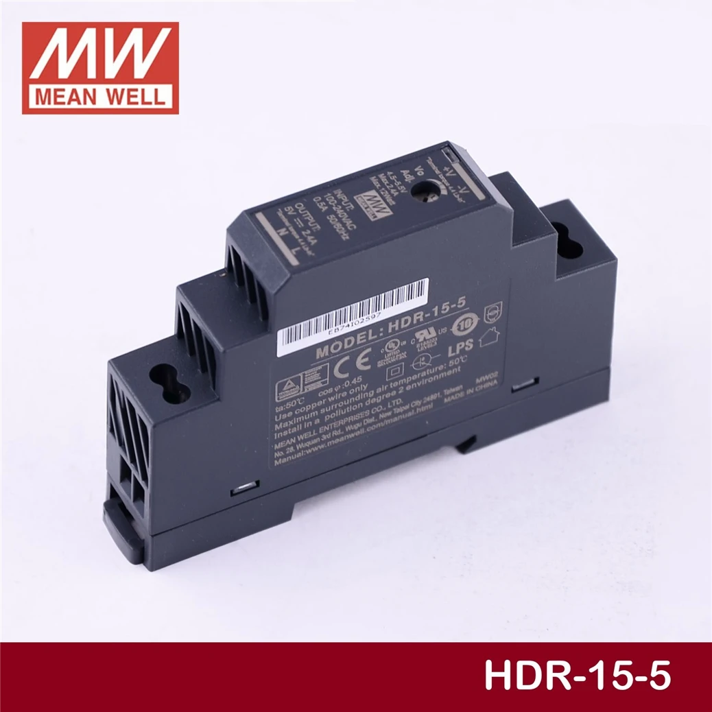 schwarz Meanwell HDR-15-5 220 V
