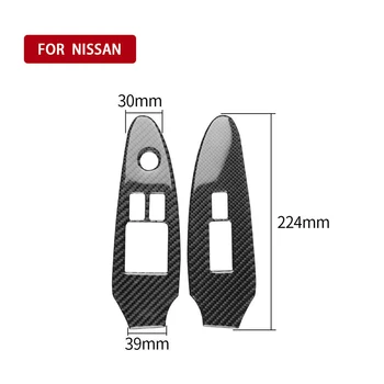 

Sticker Panel Frame Trim Black For Nissan 370Z 2009-20 2pcs Auto Cover
