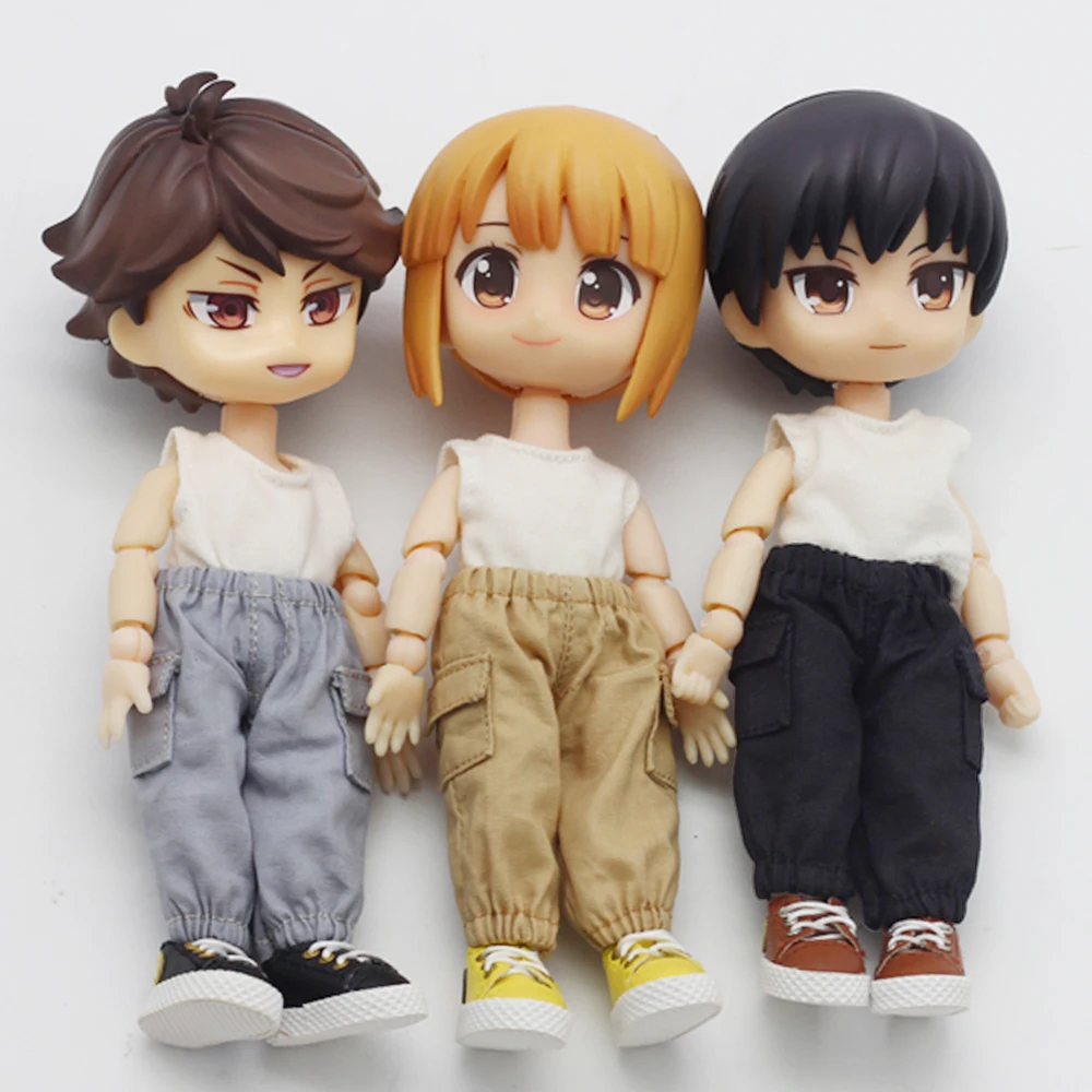 OB11 Dolls Long Overalls Doll Clothes Pant for GSC obitsu11 molly 1/12 bjd Doll Long jeans Accessories Clothing barbie doll clothes,doll clothes accessories,doll clothes,doll accessories