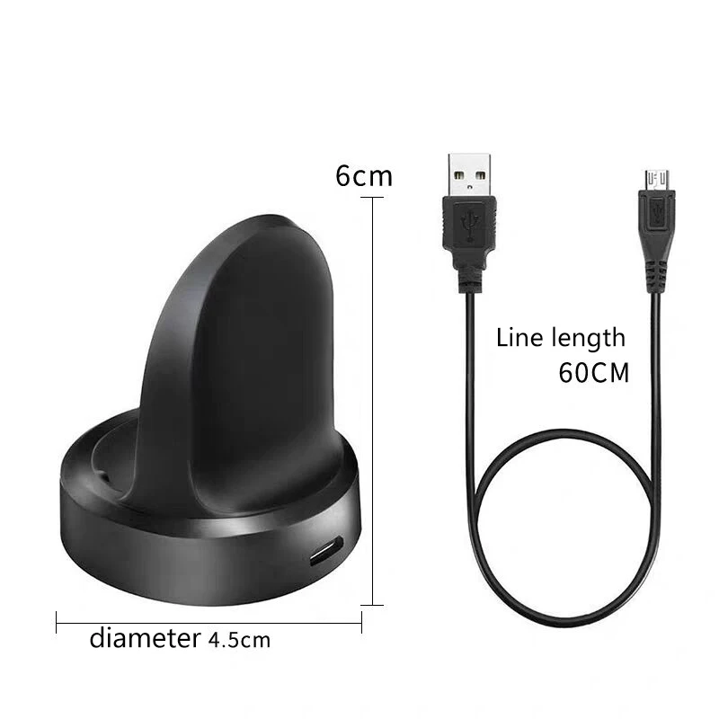 Smart Watch Wireless Charger For Samsung Galaxy Watch 46mm 42m Charger Charging Base for Galaxy Gear S3 S2 Ticwatch Moto 360 1 2