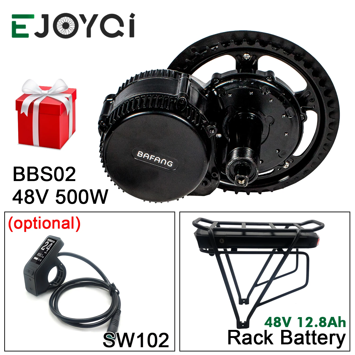 Bafang 8FUN 48V 500W BBS02B MMG340 12.8Ah Li-Ion Батарея светильник, фара для электровелосипеда в середине приводной двигатель комплект для переоборудования с С... Bafang 8FUN 48V 500W BBS02B MMG340 12.8Ah Li-Ion Батарея светильник, фара для электровелосипеда в середине приводной двигатель комплект для переоборудования с С...