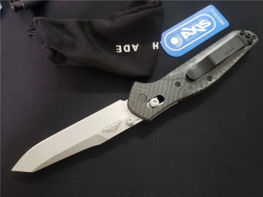 BM940-1 складные ножи Lism S30v с лезвием и C-F ручкой, походные тактические карманные ножи для выживания, инструменты для повседневного использования