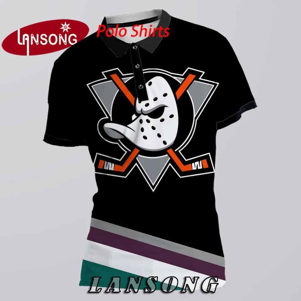 Polo Shirts Питтсбург Пингвинс толстовки мужские 3d печати кофты Анахайм рубашка harajuku Уличная пуловер толстовка хип хоп размера плюс куртка - Цвет: Polo Shirts