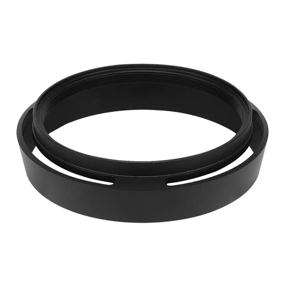 Lente de Metal Sombra com Tampa para Leica Haoge Lh-lq Capa Q-p qp Typ 116 Typ116 Câmera Preto q q2 - Image 2