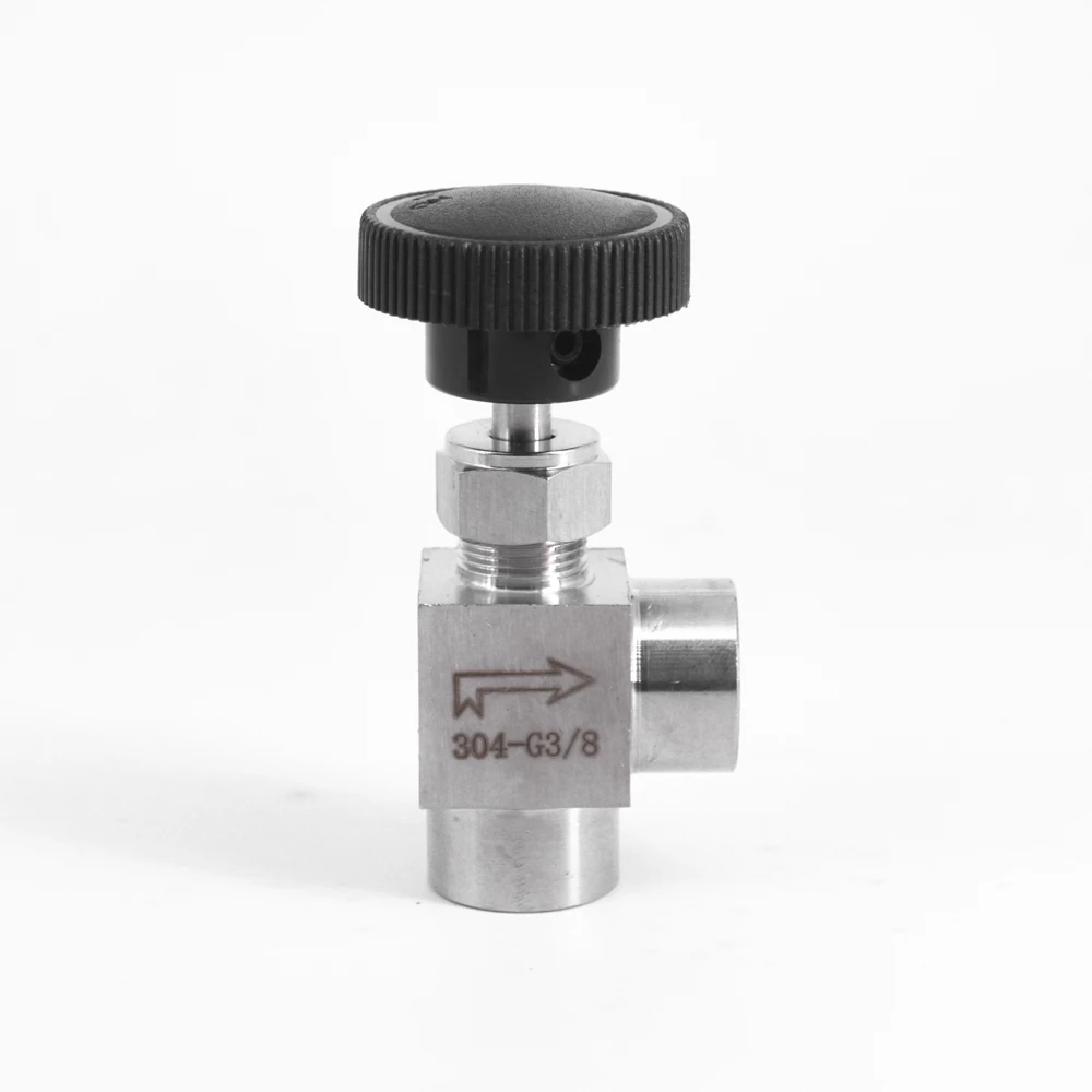 1/8 &quot1/4&quot 3/8 &quot1/2&quot BSP NPT Женский угловой игольчатый клапан кран локоть 304
