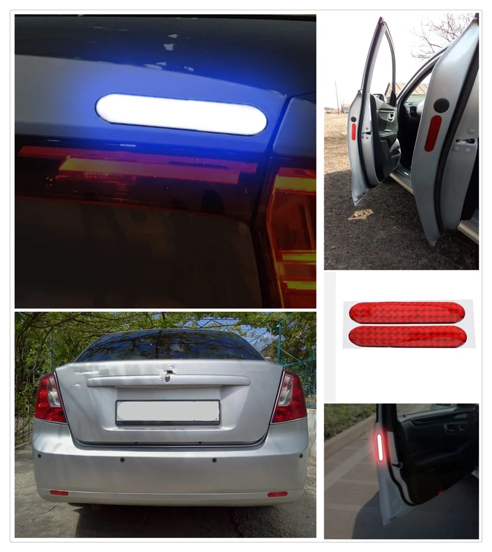 2 pieces / set of door stickers reflective belt signs warning security for Fiat Freemont Doblo 695 FCC4 500e Viaggio Strada | Автомобили и
