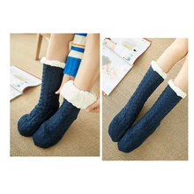 Теплые носки для женщин бархатные Дышащие анти-замораживающие повседневные домашние носок для сна NOV99