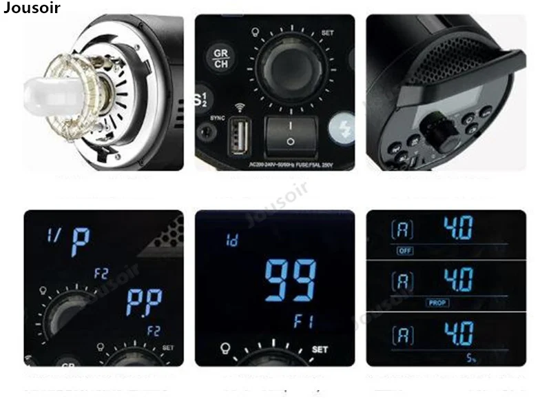 Godox DP600III Профессиональный Студийный Вспышка Света Комплект Моделирующий Свет 600 Вт* 3 X Система Стробоскопическое Освещение Боуэнс Маунт 5600 К CD50 T03