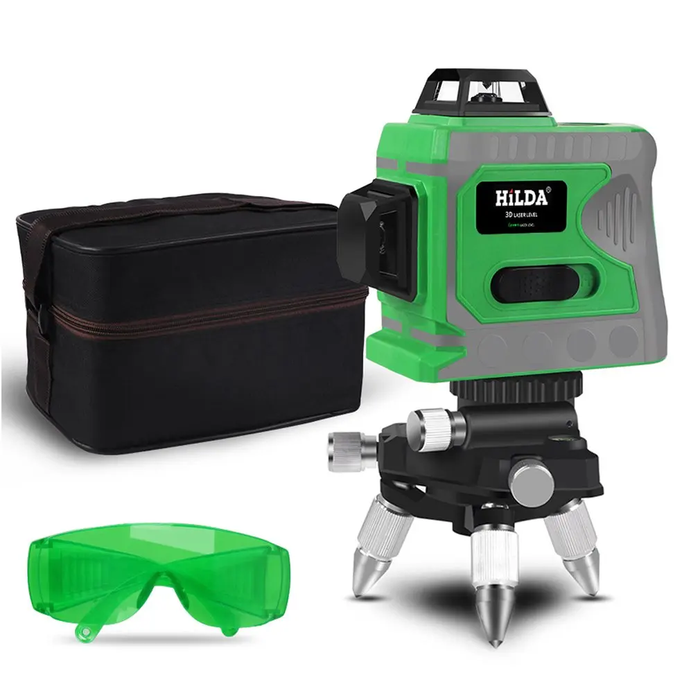 

Self-leveling Alignment Line Laser Green Laser Level Horizontal And Vertical Cross Line Laser With 360 Degree Rotating Base