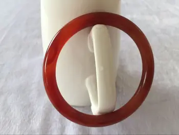 

LETSFUN Fine Jewelry Beautiful Fashion 100%Natural Primary Red Agate Chalcedony Jade Bracelet Free Shipping