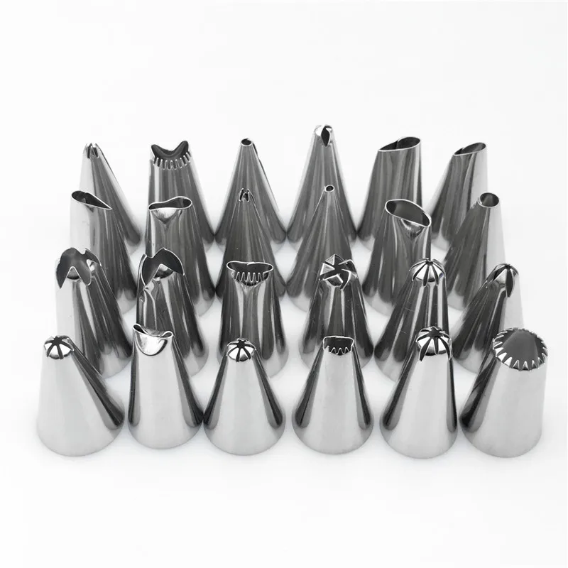 Cake Decorating 48Pcs/set Good Quality Stainless steel Icing Piping Nozzles Past 
