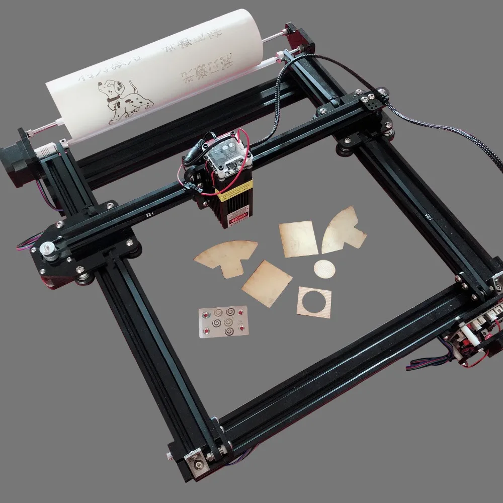 DIY 7 Вт Гравировальный цилиндр металлический лазерный гравер 7000 МВт лазерный гравировальный станок с ЧПУ