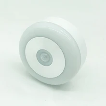 Умный шкаф освещение 60Lm миниатюрная светодиодная батарея рабочий ночник CE датчик человеческого тела Светодиодный прожектор инфракрасная индукция