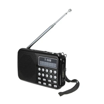 

Portable Radio Receiver FM Digital Radio Speaker WithB MP3 Digital Recorder Support Micro TF Card Rechargeable