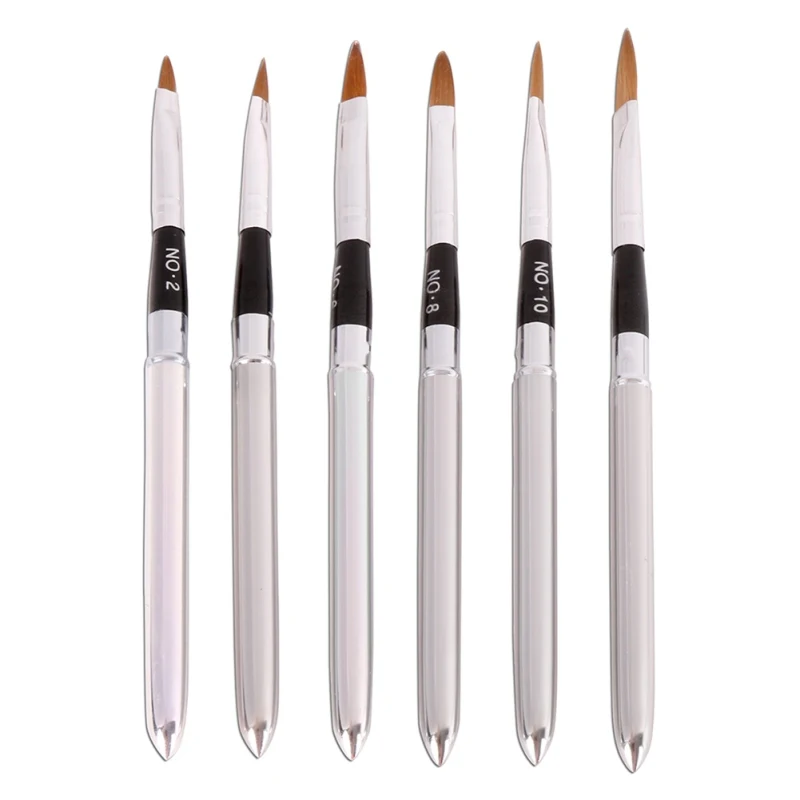 6 шт./компл. набор инструментов для макияжа ручки для рисования/элегантная ручка для дизайна ногтей для УФ геля DIY инструменты для макияжа и ногтей