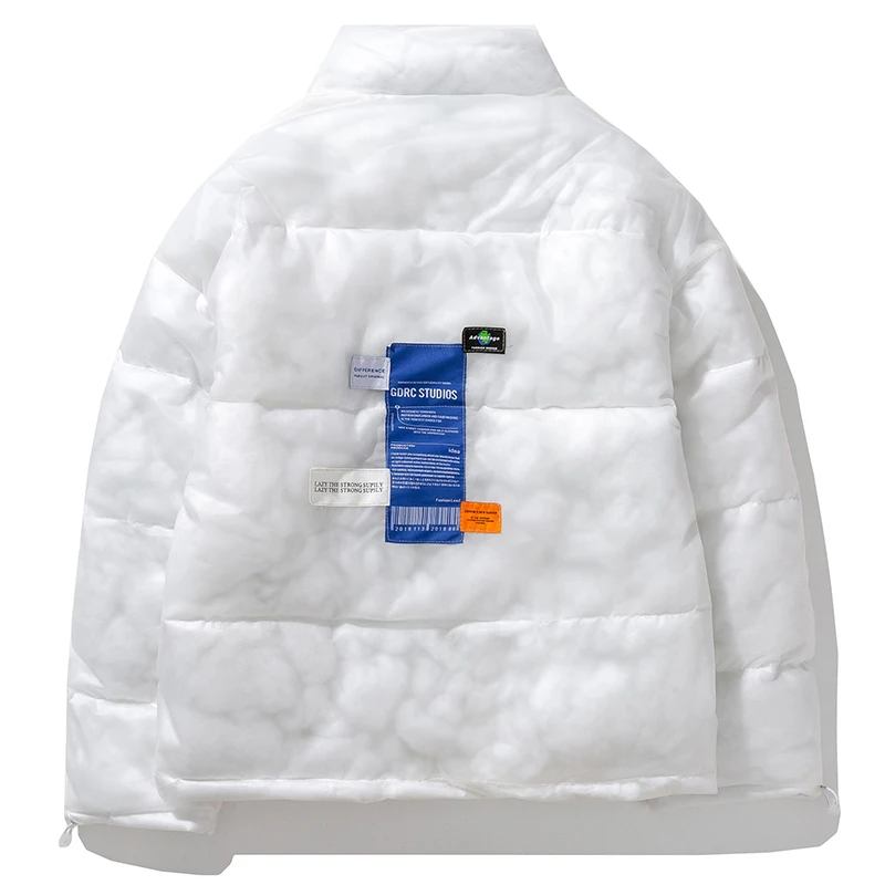 Winter Waterproof Bubble Coat PVC Transparent Puffer Jacket Men Fashion  Harajuku Streetwear Warm Parkas Zip Up Clothes Tops Male - AliExpress