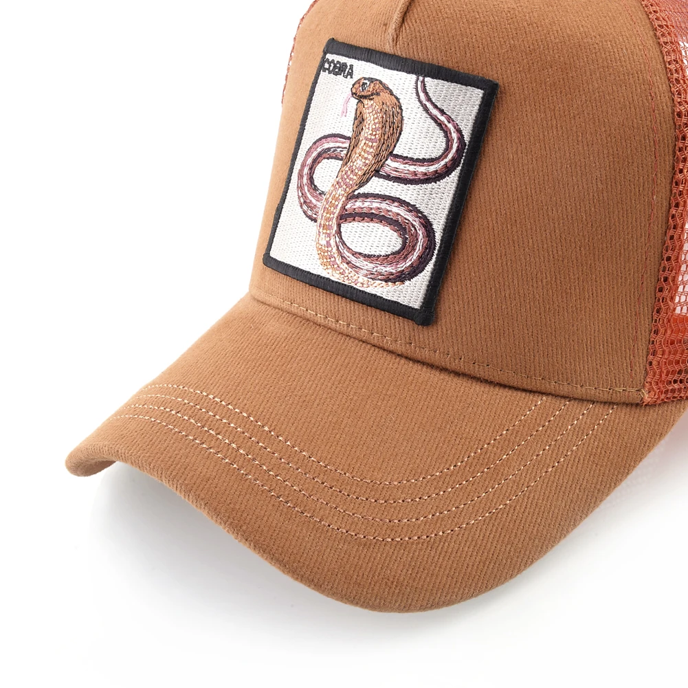 Unisex Trucker Cap Mit Cobra Stickerei Patch Hysterese Hip Hop Baseball Caps Männer Frauen Vier Jahreszeiten Casquette Mode Drake Hut – Detail 3