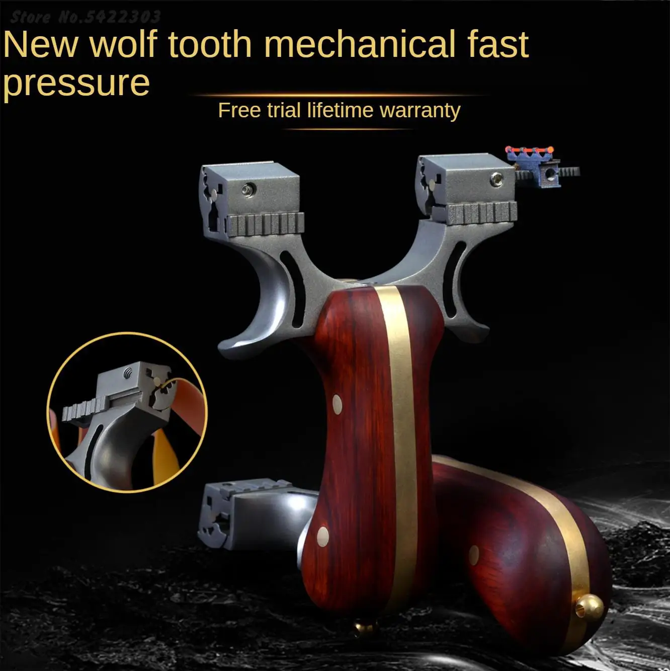 

Powerful Slingshot Hunting High Quality Stainless Steel Rubber Band Outdoor High Precision Shooting Slingshot