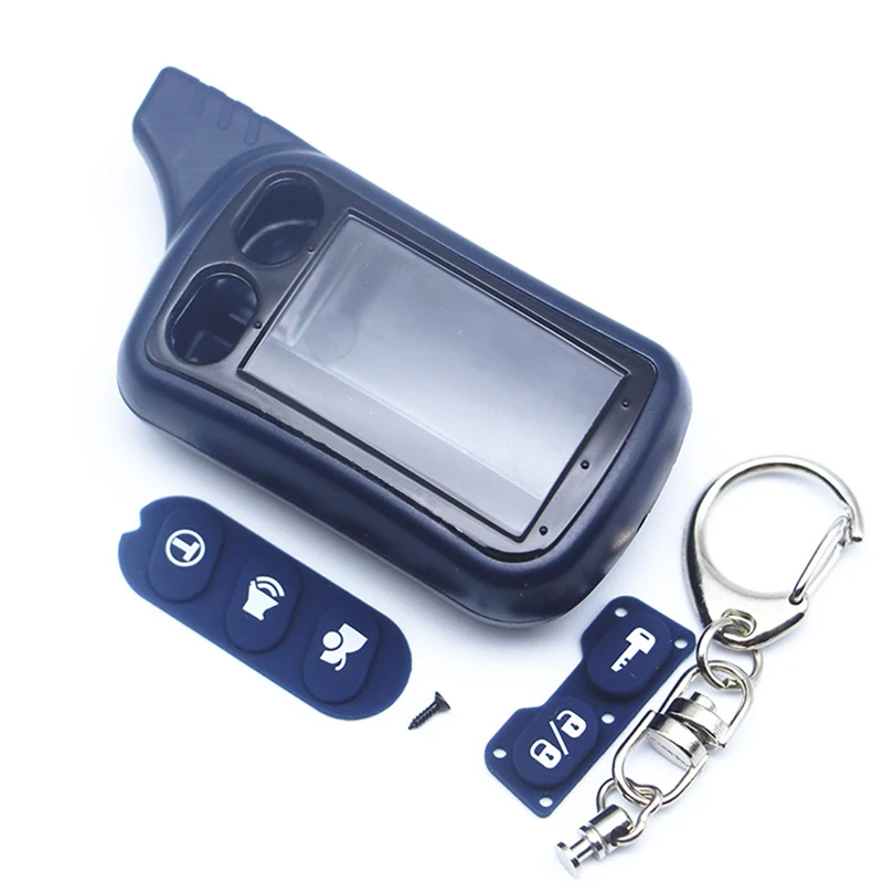 Versión rusa TZ7010 funda llavero para Tomahawk TZ9010 TZ9020 TZ9030 TZ-7010 lcd de dos vías de control remoto de alarma de coche