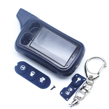 

Russian version TZ7010 Case Keychain for Tomahawk TZ9010 TZ9020 TZ9030 TZ-7010 lcd Two way car alarm remote controller