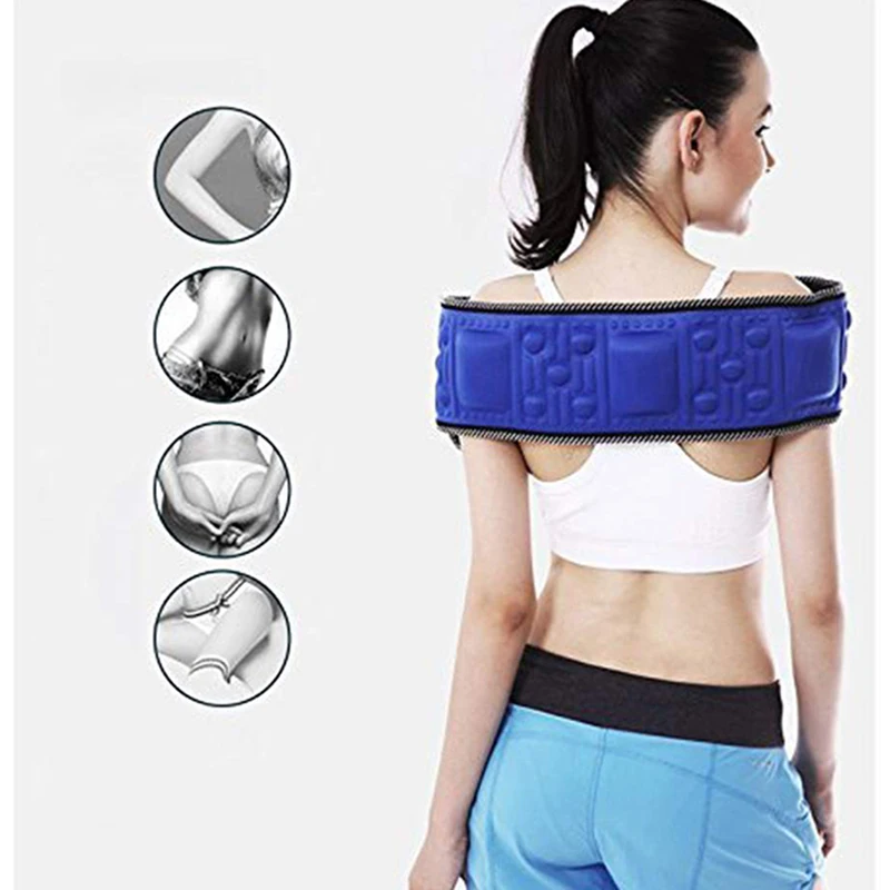 Electric Abdominal Stimulator Body Vibrating Slimming Belt Belly Muscle Waist Trainer Massager X5 Times Weight Loss Fat Burning