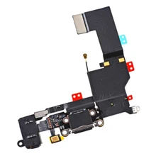 Мини USB ЗУ для мобильного телефона Черный зарядный порт док-станция Замена пластиковый гибкий кабель практичный для IPhone 5S