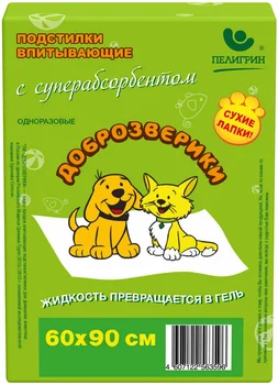 

DOBROZVERIKI DOBROZVERIKI DRY FOOT absorbent diaper for pets with superabsorbent 60 x 90 cm