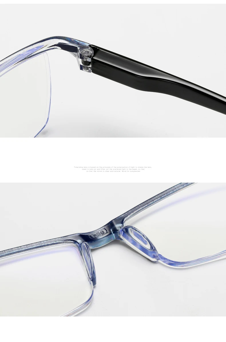 Half Frame Reading Glasses Women Ultra Anti Blue Light Presbyopic Eyewear Men Hyperopia Glasses+1.0 to+4.0