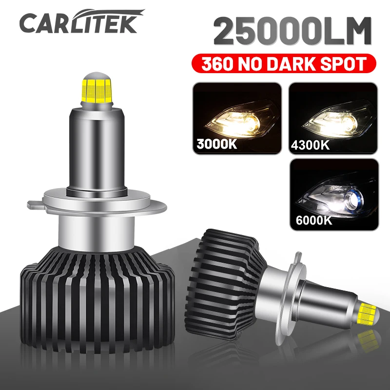 H1 LED H7 25000LM H8 HB3 9005 HB4 H11 Светодиодный ные фары лампы 9012 HIR2 D4S D2S светодиодная