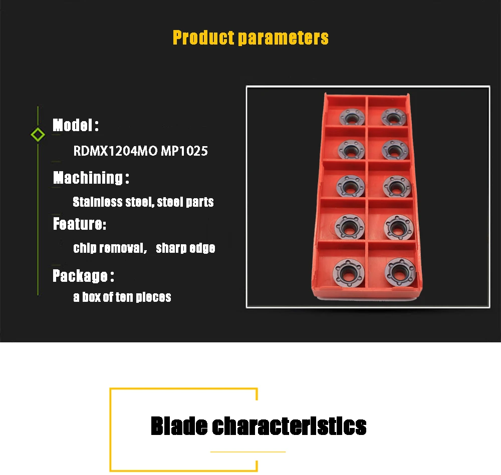RDMX1204MO MP1025 Brand new original lathe tool High quality milling insert tungsten carbide lathe CNC turning tool